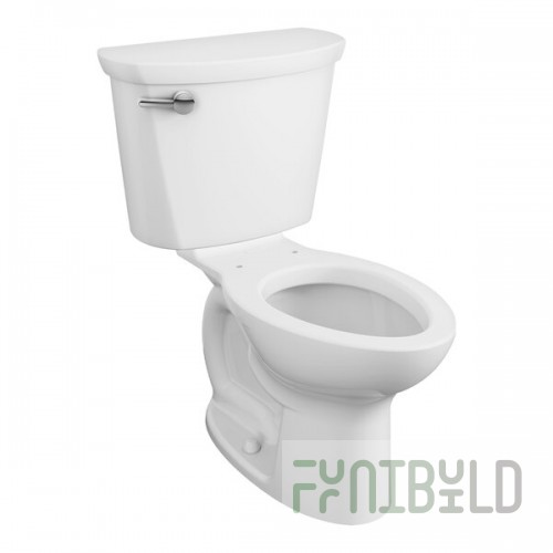 American Standard Cadet PRO 215AB004.020 White Vitreous China Floor-Mount Chair Height Elongated Toilet - 1.6 GPF