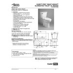 American Standard Cadet PRO 215AB004.020 White Vitreous China Floor-Mount Chair Height Elongated Toilet - 1.6 GPF