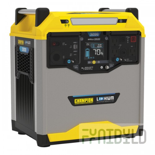 Champion Power Equipment 3,276Wh Lithium-Ion Solar Portable Power Station 100593