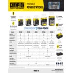 Champion Power Equipment 3,276Wh Lithium-Ion Solar Portable Power Station 100593