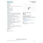 Sloan 3346164 Brushed Stainless Steel Battery-Powered Deck Mount Sensor Foam Soap Dispenser