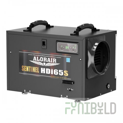 AlorAir Sentinel HDi65S Black Commercial-Grade Dehumidifier with Pump - 115V