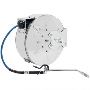 T&S B-7142-C10 50' Enclosed Stainless Steel Hose Reel with EB-2322 Extended Spray Wand T&S B-7142-C10 50' Enclosed Stainless Steel Hose Reel with EB-2322 Extended Spray Wand