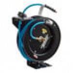Regency Open Powder-Coated Steel Air / Water Hose Reel with 30' x 1/4