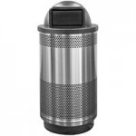 Witt Industries SC55HT-RHH 55 Gallon Recycle Hood Top Lid with Two Hole Openings for SC55 Standard Series Recycling Bin Witt Industries SC55HT-RHH 55 Gallon Recycle Hood Top Lid with Two Hole Openings for SC55 Standard Series Recycling Bin