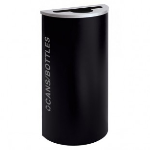 Ex-Cell Kaiser RC-KDHR-C BT-PBG Black Tie Kaleidoscope Pebble Black Gloss Half Round 8 Gallon Cans / Bottles Receptacle Ex-Cell Kaiser RC-KDHR-C BT-PBG Black Tie Kaleidoscope Pebble Black Gloss Half Round 8 Gallon Cans / Bottles Receptacle