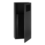 Bobrick B-35649.MBLK TrimLineSeries 12 Gallon Surface-Mounted Mount Trash Can with Matte Black Finish