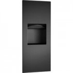 Bobrick B-35649.MBLK TrimLineSeries 12 Gallon Surface-Mounted Mount Trash Can with Matte Black Finish