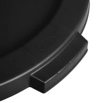 Carlisle 84102103 Bronco 20 Gallon Black Flat Round Trash Can Lid Carlisle 84102103 Bronco 20 Gallon Black Flat Round Trash Can Lid