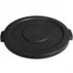 Carlisle 84102103 Bronco 20 Gallon Black Flat Round Trash Can Lid Carlisle 84102103 Bronco 20 Gallon Black Flat Round Trash Can Lid