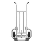 Valley Craft 1,000 lb. Aluminum Deep Frame 4-Wheel Pallet Truck with 2 Rubber Wheels and 2 Swivel Casters F84802A9 Valley Craft 1,000 lb. Aluminum Deep Frame 4-Wheel Pallet Truck with 2 Rubber Wheels and 2 Swivel Casters F84802A9
