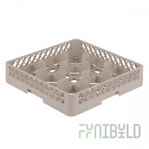 Vollrath TR10 Traex® Full-Size Beige 9-Compartment 3 1/4