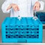 Carlisle RW30-214 OptiClean NeWave 30 Compartment Glass Rack with 3 Extenders