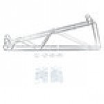 Metro 2WD18C Super Erecta Chrome Double Direct Wall Mount Bracket for Adjoining 18 Metro 2WD18C Super Erecta Chrome Double Direct Wall Mount Bracket for Adjoining 18