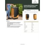 Lancaster Table & Seating 13 Gallon Steel / Wood Composite Square Decorative Outdoor Trash Can Lancaster Table & Seating 13 Gallon Steel / Wood Composite Square Decorative Outdoor Trash Can