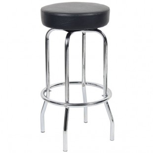 Boss Office B229-BK Black Chrome Stool Boss Office B229-BK Black Chrome Stool