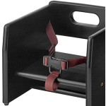 Lancaster Table & Seating Unassembled Wooden Booster Seat with Black Finish Lancaster Table & Seating Unassembled Wooden Booster Seat with Black Finish
