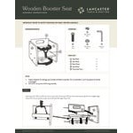 Lancaster Table & Seating Unassembled Wooden Booster Seat with Black Finish Lancaster Table & Seating Unassembled Wooden Booster Seat with Black Finish