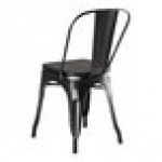Lancaster Table & Seating Alloy Distressed Onyx Black Indoor Cafe Chair with Black Wood Seat Lancaster Table & Seating Alloy Distressed Onyx Black Indoor Cafe Chair with Black Wood Seat