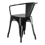 Lancaster Table & Seating Alloy Onyx Black Outdoor Arm Chair Lancaster Table & Seating Alloy Onyx Black Outdoor Arm Chair