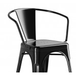 Lancaster Table & Seating Alloy Onyx Black Outdoor Arm Chair Lancaster Table & Seating Alloy Onyx Black Outdoor Arm Chair