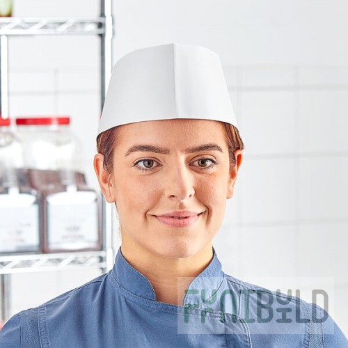Choice Adjustable White Disposable Overseas Cap - 1,000/Case