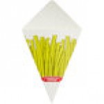 Carnival King 15 oz. Square French Fries Cardboard Fry Cone - 500/Case