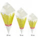 Carnival King 15 oz. Square French Fries Cardboard Fry Cone - 500/Case