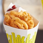 Carnival King 15 oz. Square French Fries Cardboard Fry Cone - 500/Case