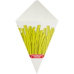 Carnival King 15 oz. Square French Fries Cardboard Fry Cone - 500/Case