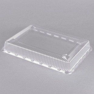 Durable Packaging P7300-100 1/2 Sheet Cake Plastic Dome Cover - 100/Case Durable Packaging P7300-100 1/2 Sheet Cake Plastic Dome Cover - 100/Case