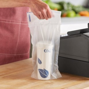 Fast Take Tamper-Evident Clear HDPE 1 Drink Beverage Carrier - 1,000/Case Fast Take Tamper-Evident Clear HDPE 1 Drink Beverage Carrier - 1,000/Case