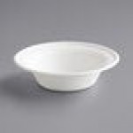 EcoChoice 16 oz. Compostable White Plant Fiber Round Bowl - 125/Pack EcoChoice 16 oz. Compostable White Plant Fiber Round Bowl - 125/Pack
