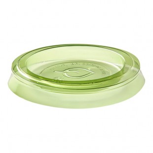 Eco-Products Veridian 1 oz. Compostable Green PLA Plastic Portion Cup Lid - 5,000/Case