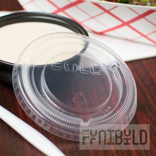 Solo SCCLDSS23 Wide Sauce / Portion Cup Snaptight Lid for 2.5 oz. and 3.5 oz. Cups - 100/Pack