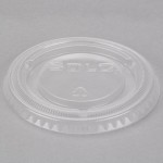 Solo SCCLDSS23 Wide Sauce / Portion Cup Snaptight Lid for 2.5 oz. and 3.5 oz. Cups - 100/Pack