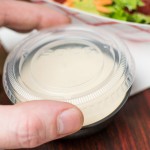 Solo SCCLDSS23 Wide Sauce / Portion Cup Snaptight Lid for 2.5 oz. and 3.5 oz. Cups - 100/Pack