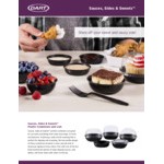 Solo SCCLDSS23 Wide Sauce / Portion Cup Snaptight Lid for 2.5 oz. and 3.5 oz. Cups - 100/Pack
