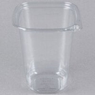 Pactiv Square Recycled PET Deli Container 32 oz. - 480/Case Pactiv Square Recycled PET Deli Container 32 oz. - 480/Case