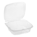 Dart ClearPac SafeSeal 24 oz. Tamper-Resistant, Tamper-Evident Hinged Container with Flat Lid - 200/Case Dart ClearPac SafeSeal 24 oz. Tamper-Resistant, Tamper-Evident Hinged Container with Flat Lid - 200/Case
