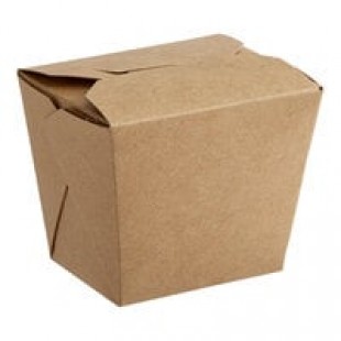 Fold-Pak Earth 08MWEARTHM 8 oz. Microwaveable Paper Take-Out Container - 450/Case