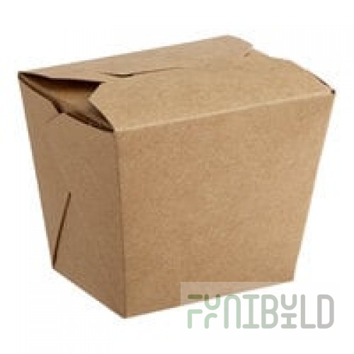 Fold-Pak Earth 08MWEARTHM 8 oz. Microwaveable Paper Take-Out Container - 450/Case