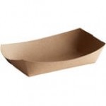 #500 5 lb. Natural Eco-Kraft Customizable Paper Food Tray - 500/Case #500 5 lb. Natural Eco-Kraft Customizable Paper Food Tray - 500/Case