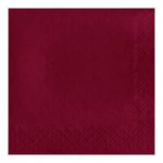 Creative Converting 953122 Burgundy 3-Ply Guest Towel / Buffet Napkin - 16/Pack Creative Converting 953122 Burgundy 3-Ply Guest Towel / Buffet Napkin - 16/Pack