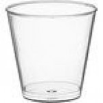 Choice Clear Plastic Shot Glass 1.5 oz. - 1,000/Case