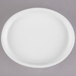 Libbey Slenda 1.5 oz. Royal Rideau White Stacking Porcelain Oval Bowl - Sample Libbey Slenda 1.5 oz. Royal Rideau White Stacking Porcelain Oval Bowl - Sample