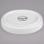 Libbey Slenda 1.5 oz. Royal Rideau White Stacking Porcelain Oval Bowl - Sample Libbey Slenda 1.5 oz. Royal Rideau White Stacking Porcelain Oval Bowl - Sample