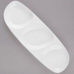 Libbey Slenda 1.5 oz. Royal Rideau White Stacking Porcelain Oval Bowl - Sample Libbey Slenda 1.5 oz. Royal Rideau White Stacking Porcelain Oval Bowl - Sample