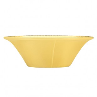 Libbey Farmhouse 20 oz. Round Butter Yellow Porcelain Soup Bowl - Sample
