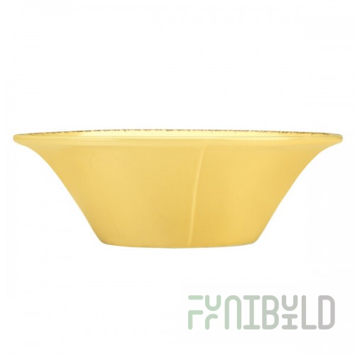 Libbey Farmhouse 20 oz. Round Butter Yellow Porcelain Soup Bowl - Sample